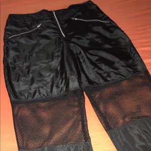 Wild Fable Black Fishnet Joggers